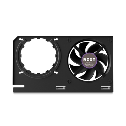 G12 AIO Bracket (Black/White) GPU Mounting Bracket for Kraken AIOs, Supports both AMD and NVIDIA graphics cards–reference and most non-reference design, 92mm fan for active VRM cooling with space for aftermarket VRM heatsinks