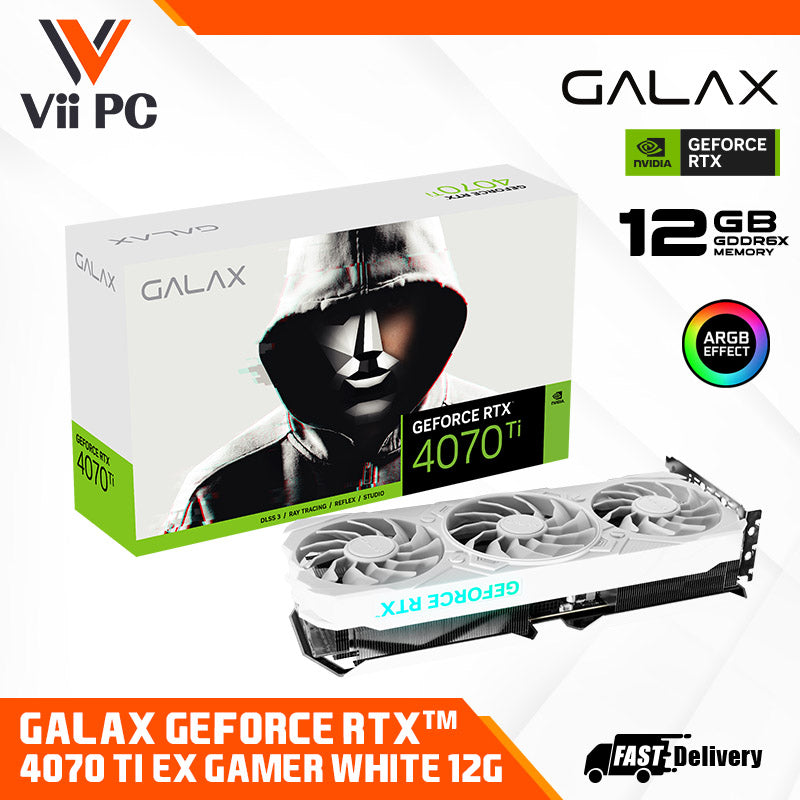 GALAX NVIDIA GeForce RTX™ 4070 Ti EX Gamer White 12GB GDDR6X Graphics Card