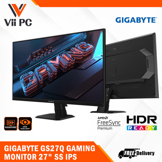 GIGABYTE GS27Q 27" SS IPS Gaming Monitor - QHD (2560x1440),1ms (MPRT), 165Hz (OC 170Hz), HDR Ready, Black Equalizer