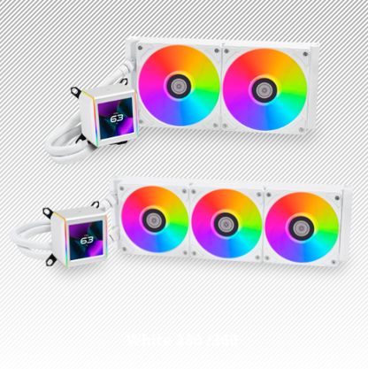 Lian Li Galahad II LCD AIO 360 ARGB CPU Liquid Cooler Black/White - 5 yrs Wty (2yrs for Fan)