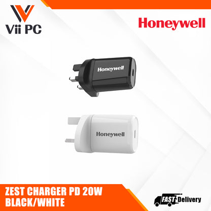 Honeywell ZEST CHARGER PD 20W Platinum Series/3 Years Warranty - BLACK/WHITE