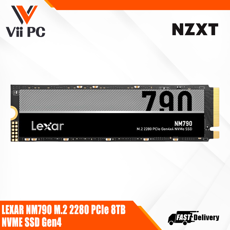 LEXAR NM790 M.2 2280 PCIe 8TB NVME SSD Gen4 (7400MB / 6500MB)