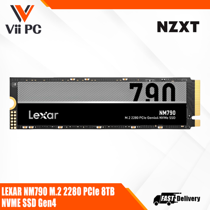 LEXAR NM790 M.2 2280 PCIe 8TB NVME SSD Gen4 (7400MB / 6500MB)