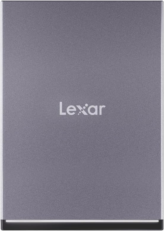 Lexar® SL210 Portable SSD (500GB, 1TB) - Up to 550MB/s read, High Transfer Speed, Sleek and Slim Design, Exceptional Durability, 256-bit AES Encryption