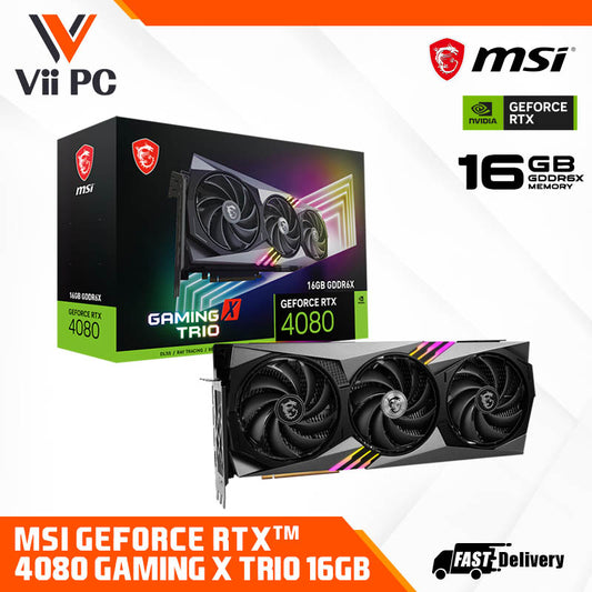 MSI GeForce RTX 4080 GAMING X TRIO 16 GB GDDR6X PCI-E 4.0 Gaming Graphic Card