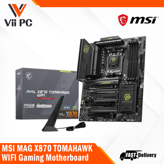 MSI MAG X870 TOMAHAWK WIFI AMD Ryzen 9000 Series ATX Gaming Motherboard