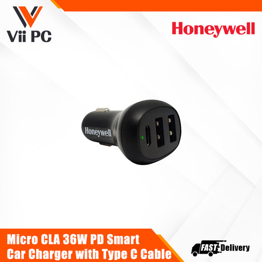 Honeywell Micro CLA 36W PD Smart Car Charger with Type C Cable Platinum Series / 3 Years Warranty