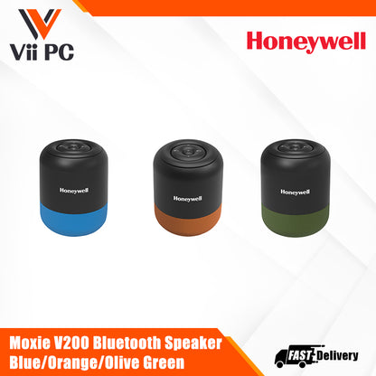 Honeywell Moxie V200 Bluetooth Speaker – Blue/Orange/Olive Green Value Series/1 Year Warranty