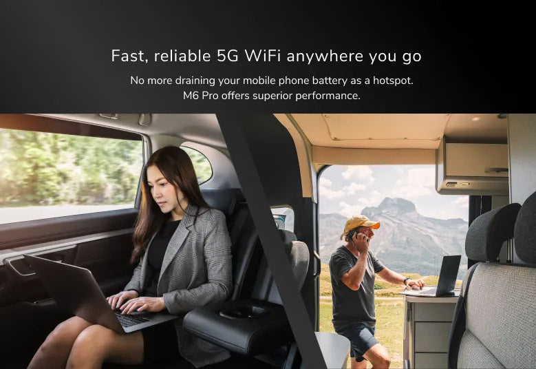 NETGEAR Nighthawk M6 Pro 5G mmWave WiFi 6E Mobile Hotspot Router (MR6550) - Powered by the Qualcomm Snapdragon X65 5G Modem-RF System, Up to 8Gbps, 2.8" color LCD touch screen, Coverage up to 2,000 sq. ft.