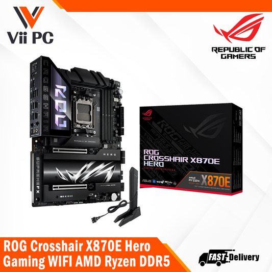 ASUS ROG CROSSHAIR X870E HERO Gaming WIFI AMD Ryzen 9000 DDR5 Motherboard