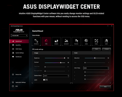 ASUS ROG Swift OLED PG32UCDM 32" Gaming Monitor (31.5" view, 4K UHD(3840x2160), QD-OLED, 240Hz, 0.03ms(GTG), G-SYNC, custom heatsink, graphene film, uniform brightness, 99%DCI-P3, 90W Type-C) (*Pre-Order 30days)