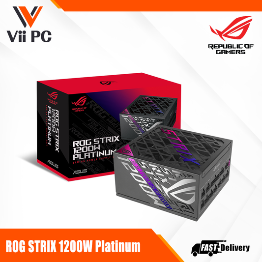 ROG Strix 1200W Platinum Power Supply – High-Efficiency, Fully Modular, 80+ Platinum Certified for Gaming PCs