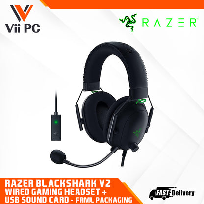 RAZER BlackShark V2 - Wired Gaming Headset + USB Sound Card  - FRML Packaging / SPECIAL EDITION (SE)