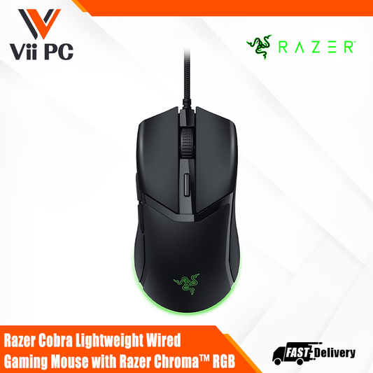 Razer Cobra Lightweight Wired Gaming Mouse with Razer Chroma™ RGB - Black