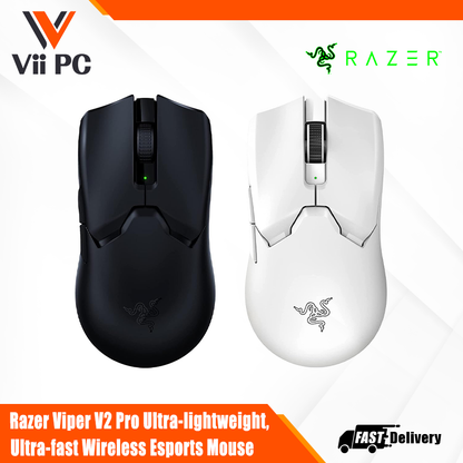 Razer Viper V2 Pro - Ultra-lightweight, Ultra-fast Wireless Esports Mouse - Black/White