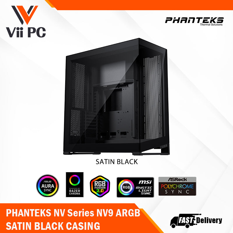 PHANTEKS NV Series NV9 DRGB FULL-TOWER CHASSIS SATIN BLACK / MATTE WHITE CASE