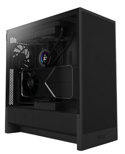 NZXT H5 FLOW / H5 FLOW RGB Compact ATX Mid-Tower Airflow Case with RGB Fans - Black/White