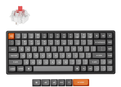 Keychron K2 Max QMK Wireless Mechanical Keyboard - Keychron Super (Red/Brown/Banana)