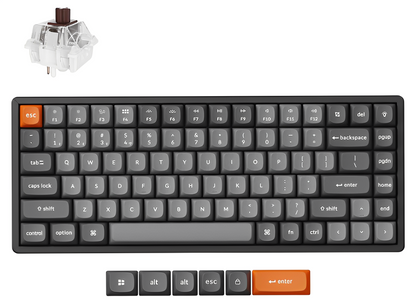 Keychron K2 Max QMK Wireless Mechanical Keyboard - Keychron Super (Red/Brown/Banana)