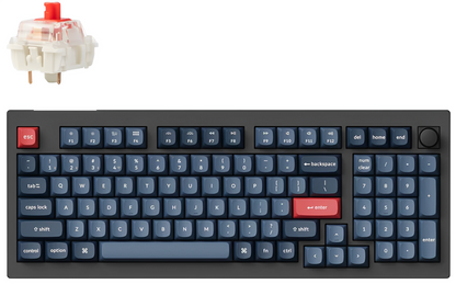 Keychron V5 Max QMK/VIA Wireless Custom Mechanical Keyboard - Switches Gateron Jupiter (Red/Brown/Banana)