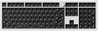 Keychron Q6 Max QMK/VIA Wireless Custom Mechanical Keyboard Barebone Knob - Black/White