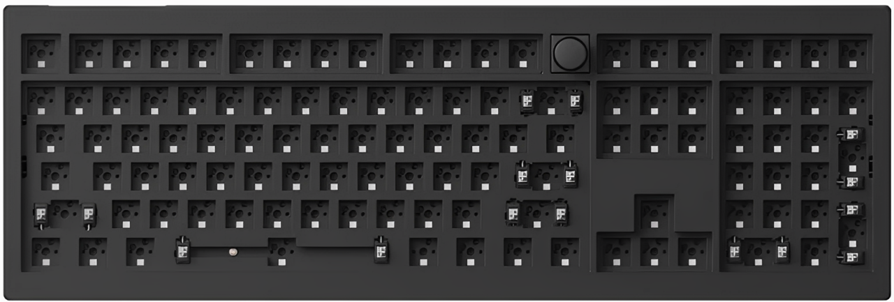 Keychron V1/V3/V5/V6 Max QMK/VIAWireless Custom Mechanical Keyboard Barebone Knob - Carbon Black