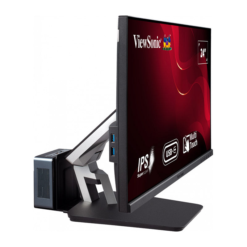 ViewSonic TD2455 24" 1080p IPS 10-Point Multi Touch Screen Monitor with Advanced Dual-Hinge Ergonomics USB C HDMI and DisplayPort Out