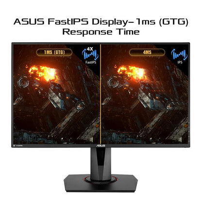 ASUS TUF Gaming VG279QM HDR Gaming Monitor - 27" FHD (1920x1080), Fast IPS, Overclockable 280Hz (Above 240Hz, 144Hz), 1ms (GTG), ELMB SYNC, G-SYNC Compatible, DisplayHDR™ 400