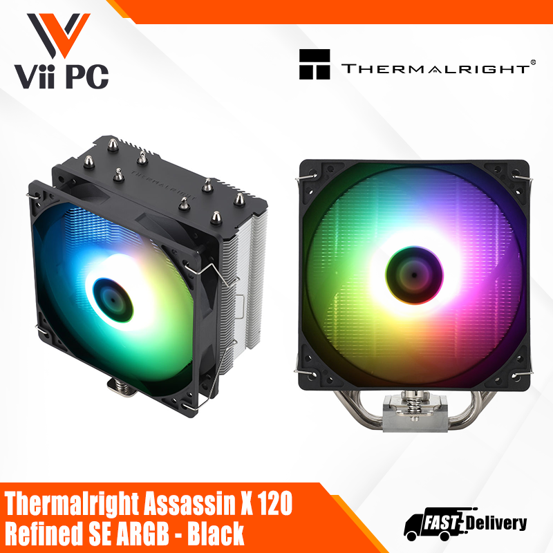 Thermalright Assassin X 120 Refined SE ARGB FAN - Black, CPU Air Cooler