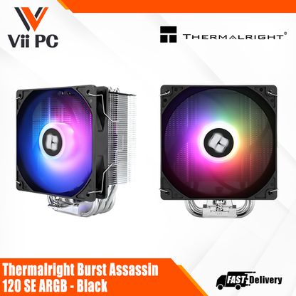 Thermalright Burst Assassin 120 SE FAN / ARGB FAN - Black, CPU Air Cooler