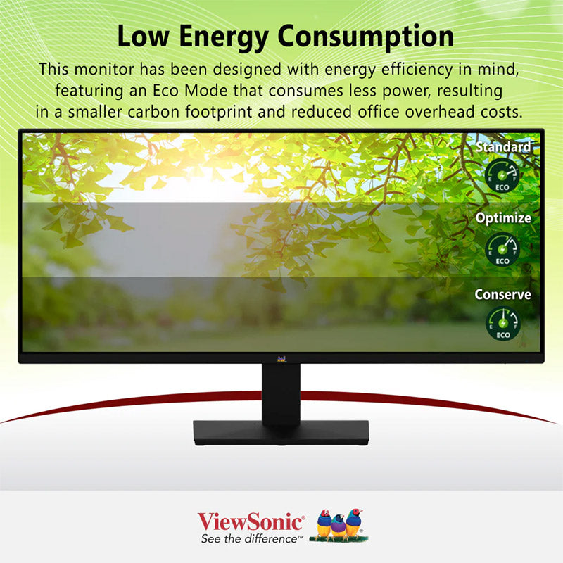 ViewSonic VA2932-MHD 29" WFHD IPS Monitor with Frameless Design, 75Hz Refresh rate, Flicker-Free & Blue Light Filter, for Home and Office Use