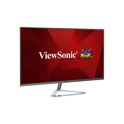 ViewSonic VX3276-2K-MHD 32" WQHD (2560x1440), SuperClear® IPS, QHD Monitor with Frameless bezel, Dual integrated speakers, HDMI DisplayPort and Mini DisplayPort, Silver