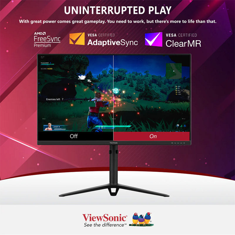 ViewSonic VX2728J 27” FHD, 0.5ms, 180Hz, Fast IPS HDR10, AMD FreeSync Premium, VESA Adaptive Sync and clearMR, Full Ergonomic Gaming Monitor