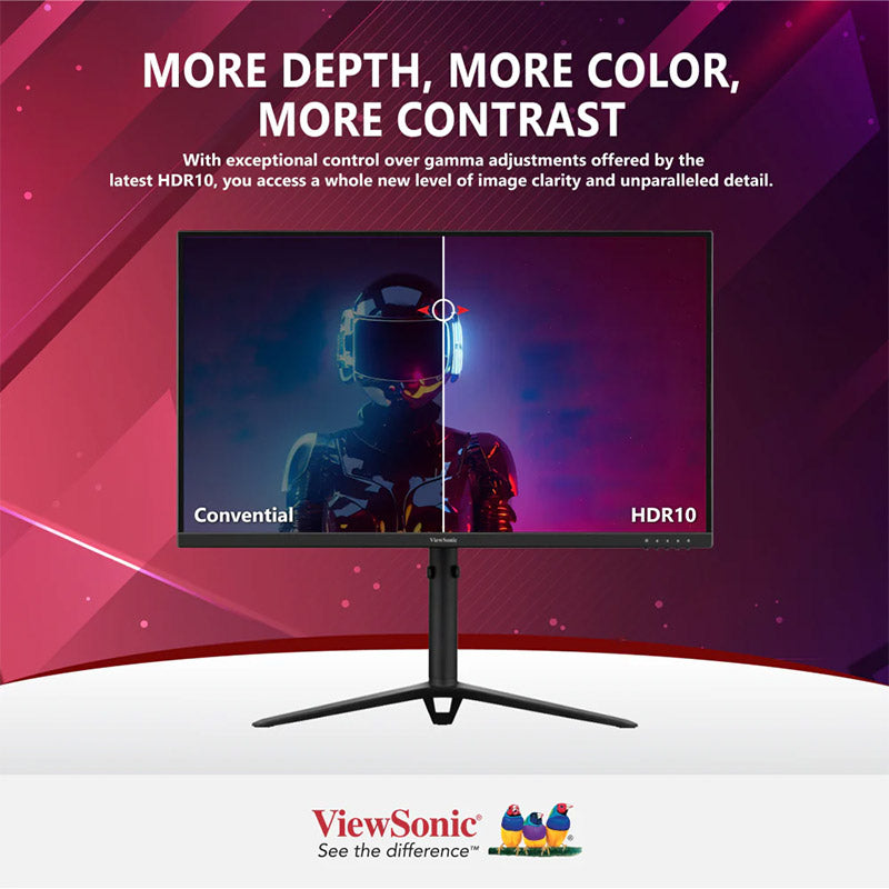 ViewSonic VX2728J 27” FHD, 0.5ms, 180Hz, Fast IPS HDR10, AMD FreeSync Premium, VESA Adaptive Sync and clearMR, Full Ergonomic Gaming Monitor