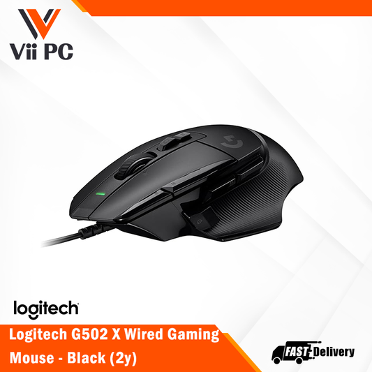 Logitech G502 X Wired Gaming Mouse - Black