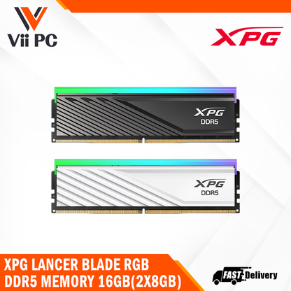 ADATA XPG LANCER BLADE RGB DDR5 MEMORY 16GB (2X8GB) - Black/White