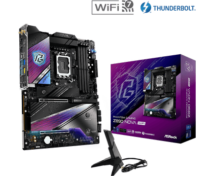 ASRock Z890 Nova WiFi 7 Intel® Core™ Ultra Processors ATX Gaming Motherboard