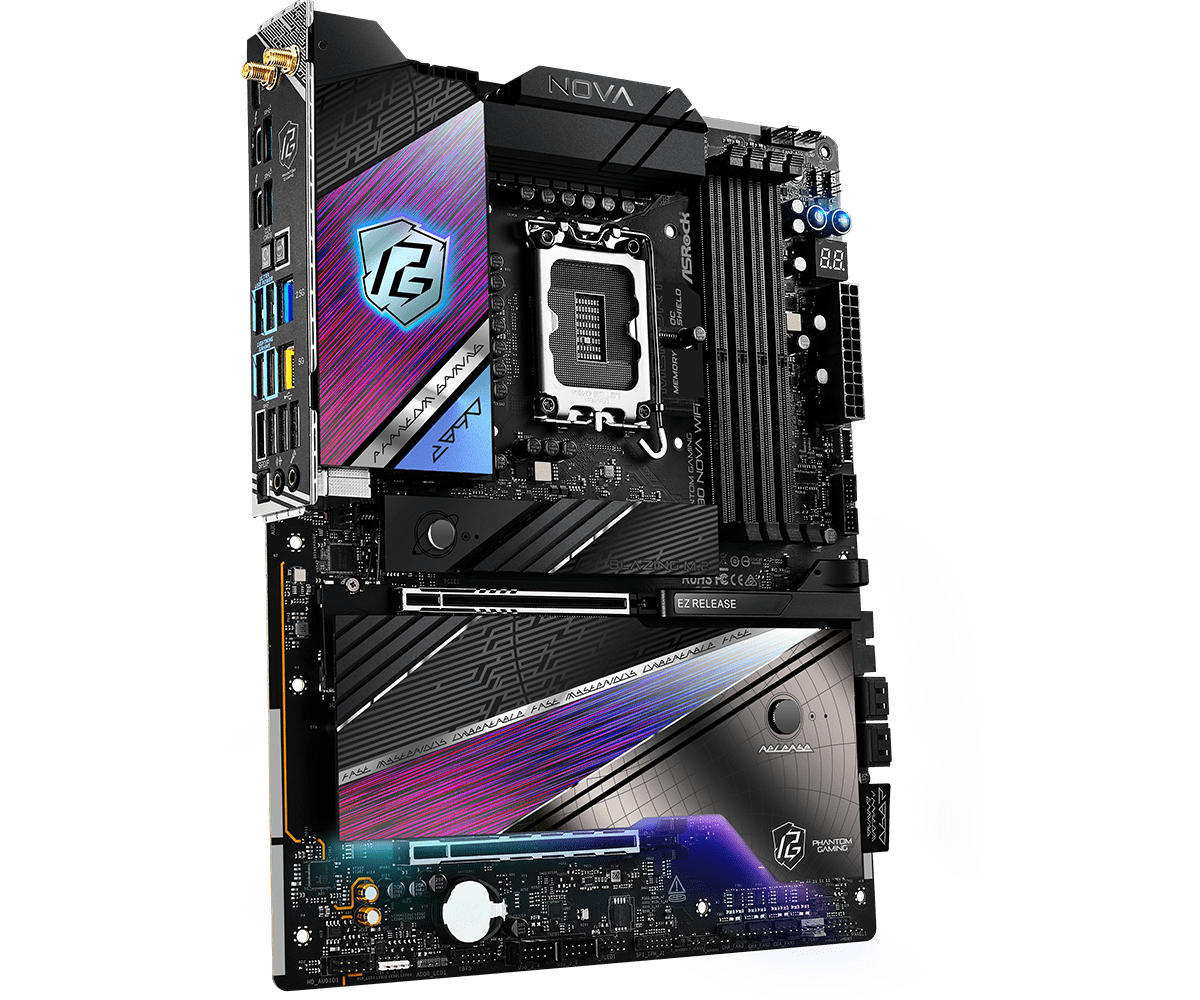 ASRock Z890 Nova WiFi 7 Intel® Core™ Ultra Processors ATX Gaming Motherboard