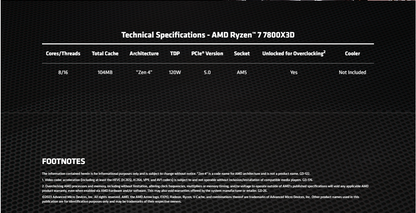 MSI MAG B650 TOMAHAWK WIFI AM5 ATX Motherboard + AMD Ryzen 7 7800X3D Processor BUNDLE
