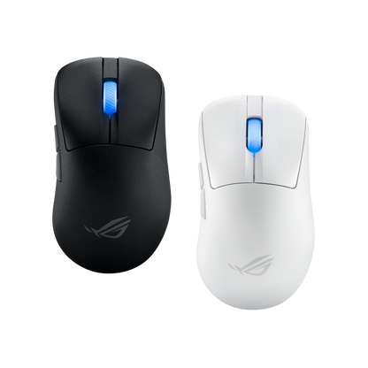 ASUS ROG Keris II Ace Ultralight 54-gram Ergonomic Gaming Mouse BLACK/Moonlight WHITE