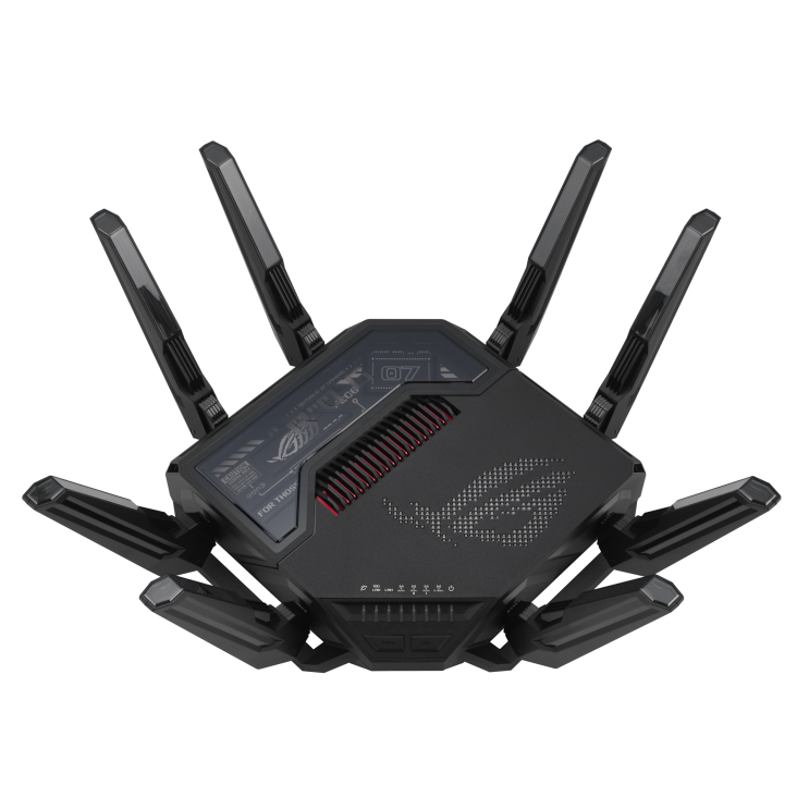 ASUS ROG Rapture GT-BE98 Quad-band WiFi 7 (802.11be)/New 320MHz Band/4096-QAM/Dual 10G Ports/Backup WAN/Triple-level Game Acceleration/Mobile Game Mode/ARGB/AiMesh/VPN Gaming Router