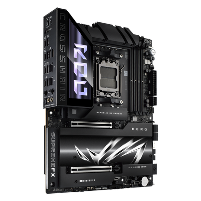 ASUS ROG CROSSHAIR X870E HERO WIFI AM5 ATX Motherboard + AMD Ryzen™ 7 9800X3D Desktop Processor BUNDLE