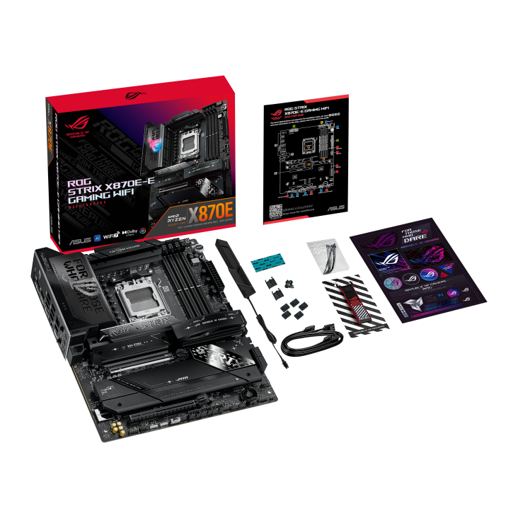 ASUS ROG STRIX X870E-E GAMING WIFI AM5 ATX Motherboard + AMD Ryzen™ 7 9800X3D Desktop Processor BUNDLE