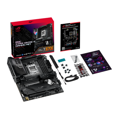 ASUS ROG STRIX X870E-E GAMING WIFI AM5 ATX Motherboard + AMD Ryzen™ 7 9800X3D Desktop Processor BUNDLE