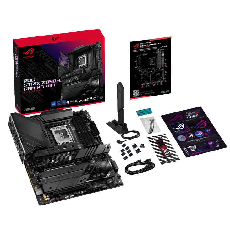 ASUS ROG STRIX Z890-E GAMING WIFI AM5 ATX Motherboard + Intel® Core™ Ultra 9 Processor 285K BUNDLE