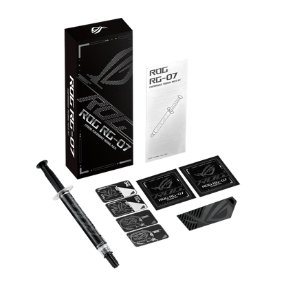 ROG RG-07 PERFORMANCE THERMAL PASTE KIT - Premium thermal conductivity, Easy and Smooth application, Application tool included