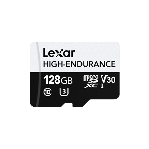 Lexar High-Endurance microSDHC/microSDXC UHS-I(U1/U3) Memory Card 32GB or 64GB or 128GB Up to 100MB/s READ, Up to 45MB/s or 35MB/s or 30MB/s WRITE, 4K(Fast Video Capture), 1080P FULL-HD, 24/7 video monitoring, High Durability