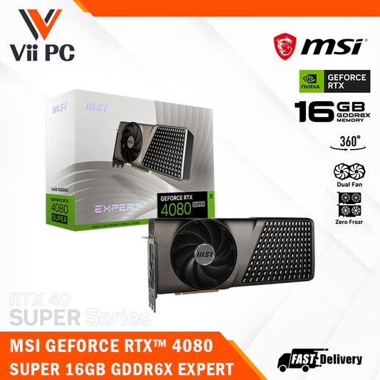 MSI GeForce RTX 4080 SUPER/RTX4080 SUPER 16GB GDDR6X EXPERT Graphic Cards