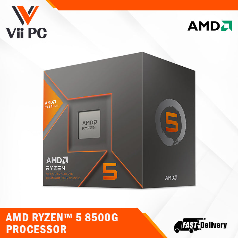 AMD Ryzen™ 5 8500G with Wraith Stealth Cooler - Ryzen 5 8000 G-Series Desktop Processor (6-Cores 12-threads 3.5GHz Socket AM5 65W)