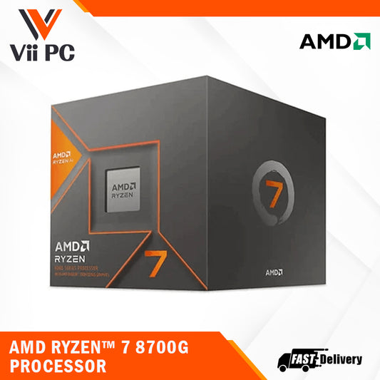 AMD Ryzen™ 7 8700G With Wraith Spire Cooler Ryzen 7 8000 G-Series 8-Cores, 16-threads, 4.2GHz, Socket AM5, 65W, Desktop Processors